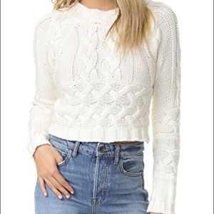 ON HOLD For Love and Lemons Greenwich Crop Sweater